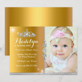 Invitation au premier anniversaire de la petite pr (Devant / Derrière)