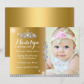 Invitation au premier anniversaire de la petite pr (Devant / Derrière)