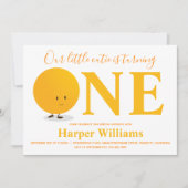 Invitation au premier anniversaire de Little Cutie (Devant)