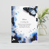 Invitation au premier anniversaire de papillon (Debout devant)