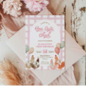 Invitation au premier anniversaire de poulet