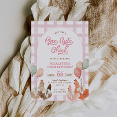 Invitation au premier anniversaire de poulet