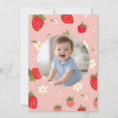 Invitation au premier anniversaire de Strawberry B (Dos)