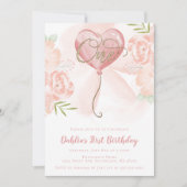 Invitation au premier anniversaire du ballon flora (Devant)