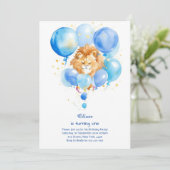 Invitation au premier anniversaire du lion (Debout devant)