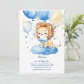 Invitation au premier anniversaire du lion (Debout devant)