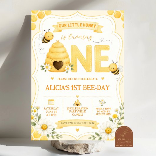 Invitation au premier Bee-day de Daisy Yellow Hone