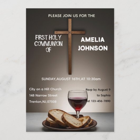 Invitation au Premier Repas Sacré de la Première S (Devant)