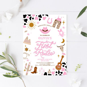 Invitation au premier rodéo Western Rose