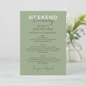 Invitation au programme de l'anniversaire du week- (Debout devant)