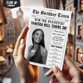 Invitation au programme du journal du 30e annivers