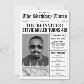 Invitation au programme du journal du 40e annivers (Devant)