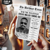 Invitation au programme du journal du 40e annivers