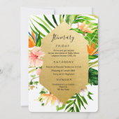 Invitation au programme du week-end d'enterrement (Dos)