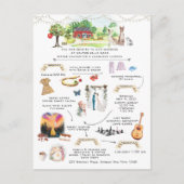 Invitation au programme du week-end du mariage d'A (Devant)