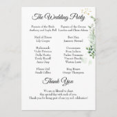 Invitation au programme Greenery Best Day Ever (Dos)