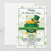 Invitation au prospectus de Saint Patricks (Devant / Derrière)