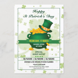 Invitation au prospectus de Saint Patricks