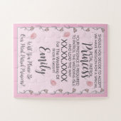 Invitation au puzzle Flower Girl (Horizontal)