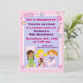 Invitation au pyjama des filles à la fête du bois (Debout devant)