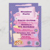 Invitation au pyjama des filles à la fête du bois (Devant / Derrière)