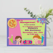 Invitation au pyjama des filles à la fête du bois (Debout devant)