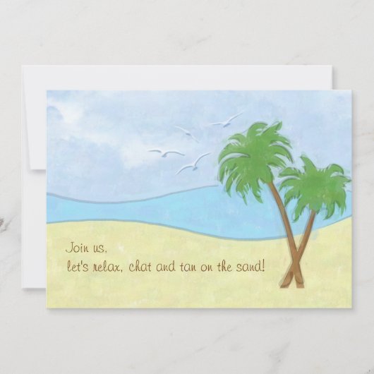 Invitation au rassemblement de plage (Devant)