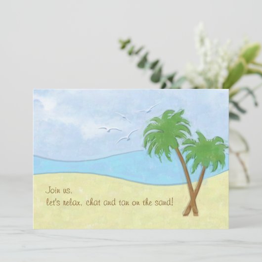 Invitation au rassemblement de plage (Debout devant)