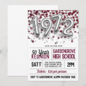 Invitation au rassemblement des anciens du lycée e (Devant / Derrière)