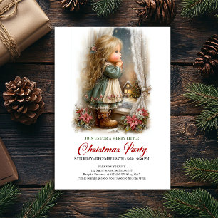 Invitation au rassemblement des fêtes avec une fil