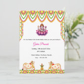 Invitation au réchauffement de la maison en Inde, (Debout devant)