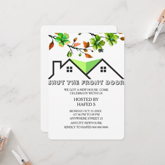 Invitation au réchauffement de la maison Invitatio (Devant/Arrière en situation)