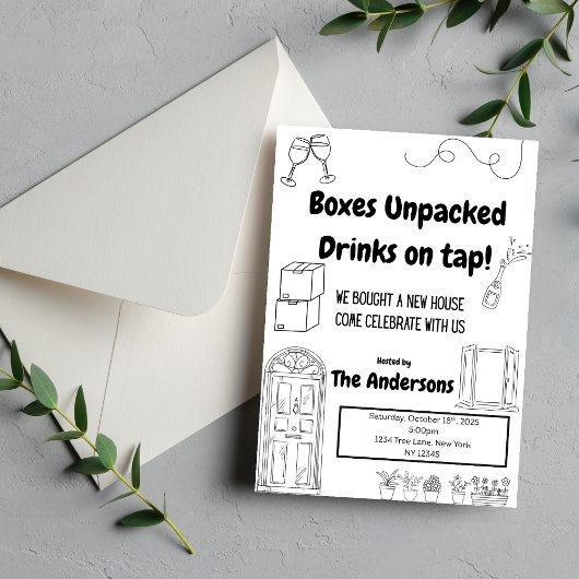 Invitation au réchauffement de la maison mignonne 