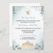 Invitation au réchauffement de la mer Sikh (Devant / Derrière)