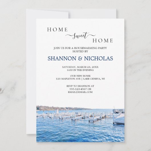 Invitation au réchauffement des maisons Lake House (Devant)