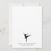 Invitation au Récital de Ballet du Studio de Danse (Dos)