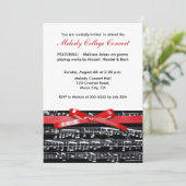 Invitation au récital de concert de musique classi (Debout devant)