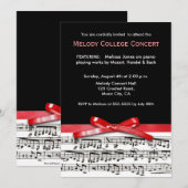 Invitation au récital de concert de musique noire  (Devant / Derrière)