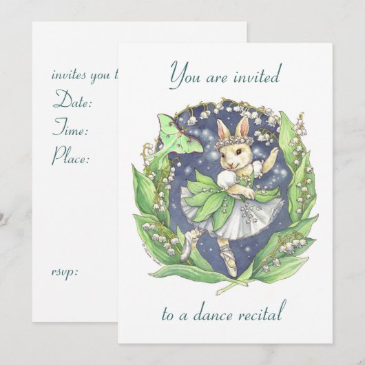 invitation au récital de danse (Devant / Derrière)