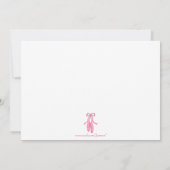 Invitation au récital de danse de la petite fille (Dos)