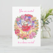 invitation au récital de danse - rose (Debout devant)