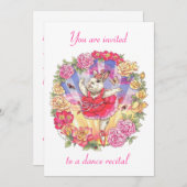 invitation au récital de danse - rose (Devant / Derrière)
