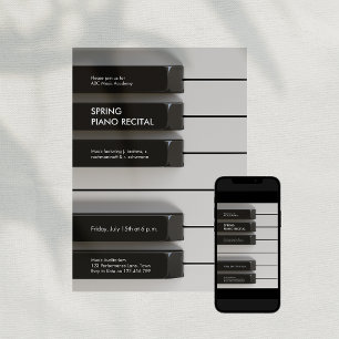 Invitation au récital de l'Académie de musique de 
