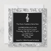 Invitation au récital de musique élégante clé de s (Dos)