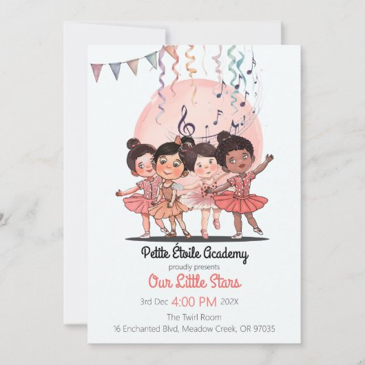 Invitation au Récital de Tiny Dancers – Studio Per (Devant)