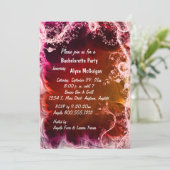 Invitation au Red Fire Floral Bachelorette Party (Debout devant)