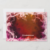 Invitation au Red Fire Floral Bachelorette Party (Dos)