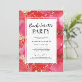 Invitation au Red Pink Gold Bachelorette Party (Debout devant)