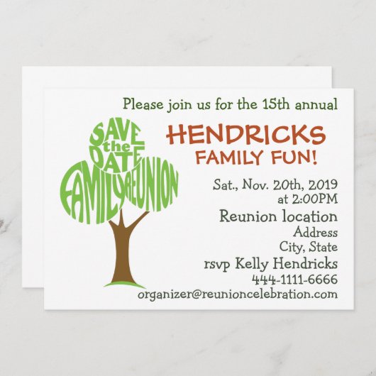 Invitation au regroupement familial (Devant / Derrière)