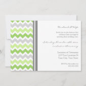 Invitation au renouvellement de l'Mariage Vow Lime (Dos)